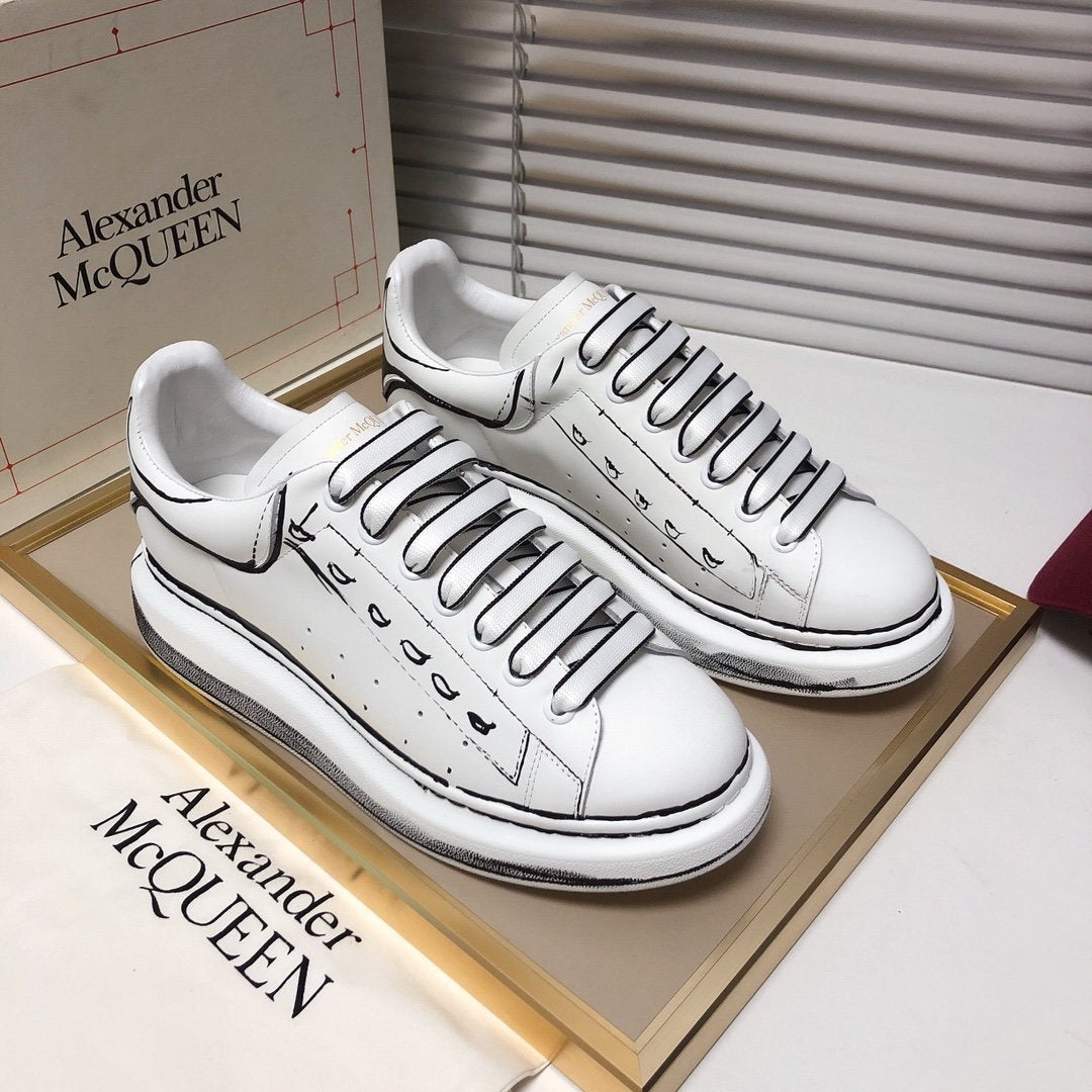 ALEXANDER MCQUEEN NERE E BIANCHE A STRISCE