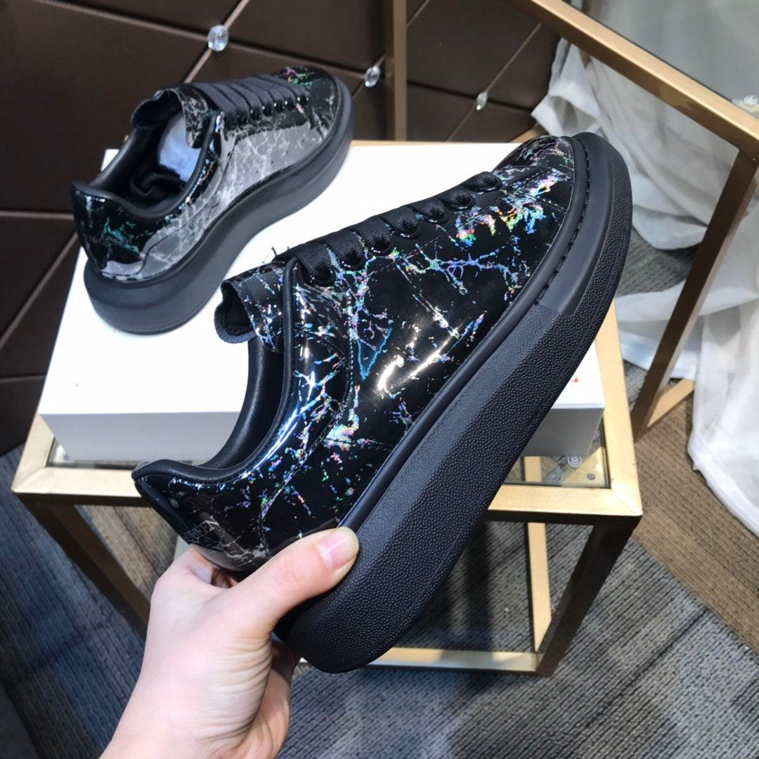 ALEXANDER MCQUEEN NERO LUCIDO MULTICOLOR