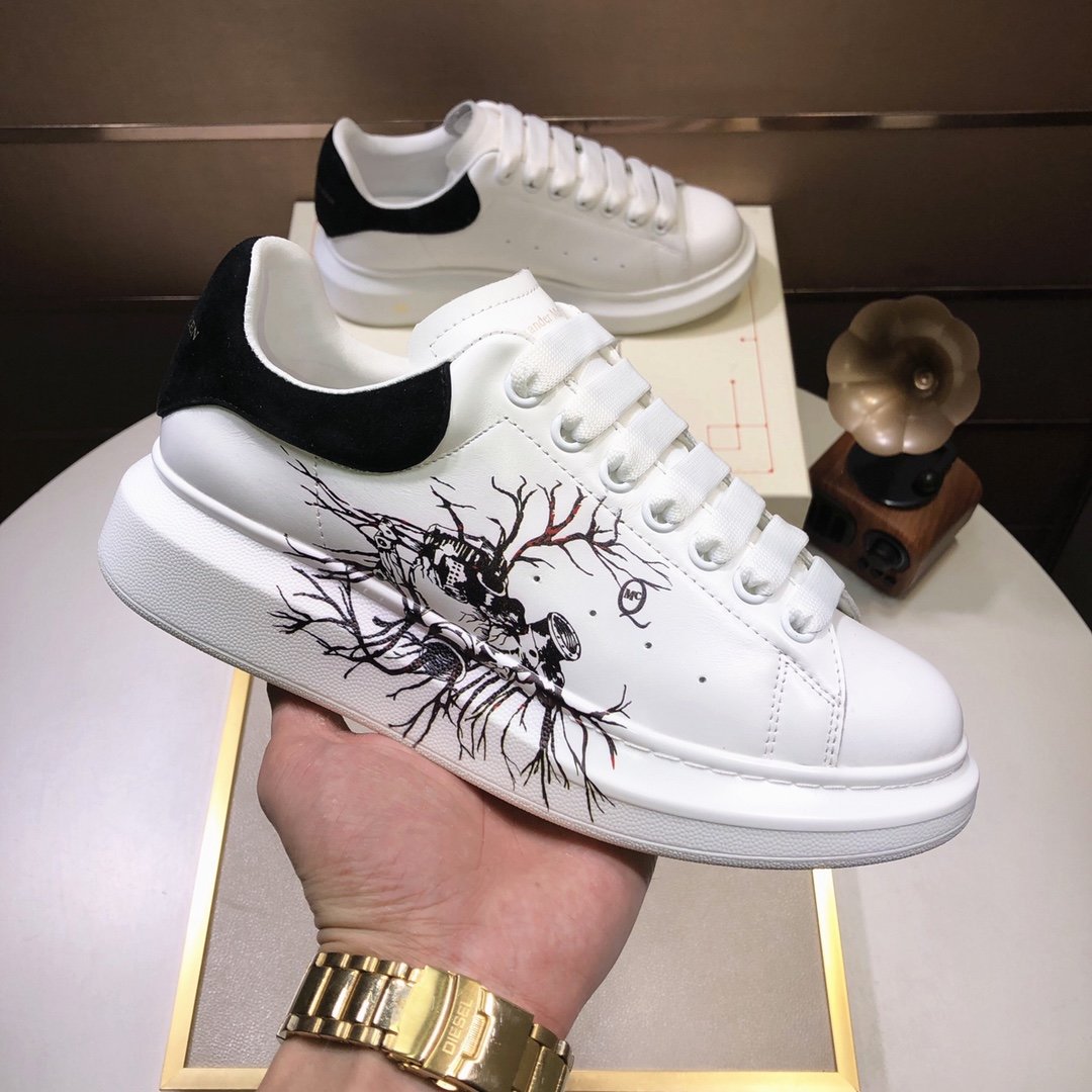 ALEXANDER MCQUEEN NERE E BIANCHE CON FANTASIA