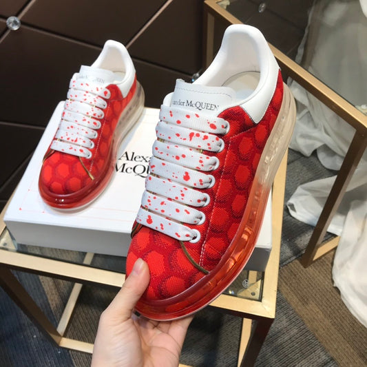 ALEXANDER MCQUEEN ROSSO GOMMA TRASPERANTE