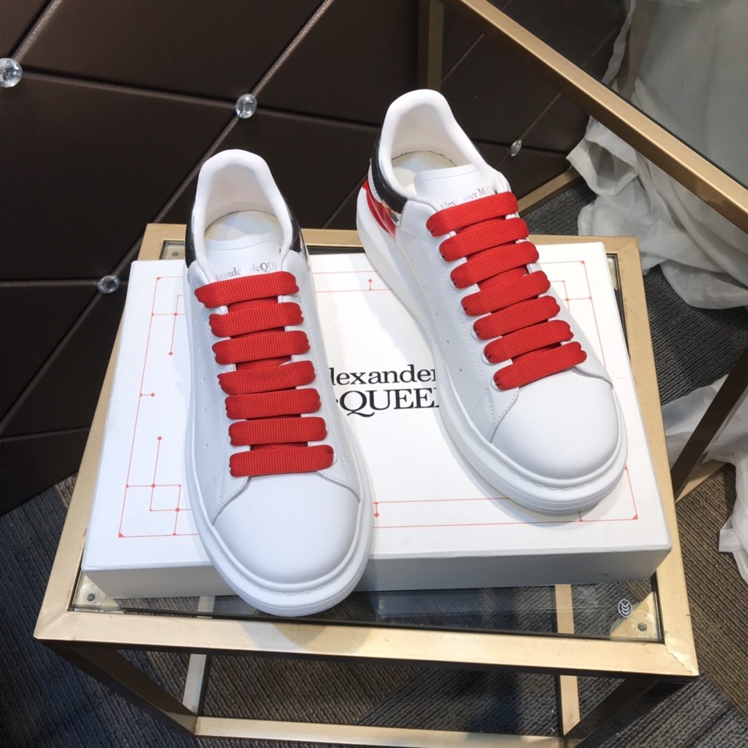 ALEXANDER MCQUEEN BIANCHE E ROSSE,LACCI ROSSI