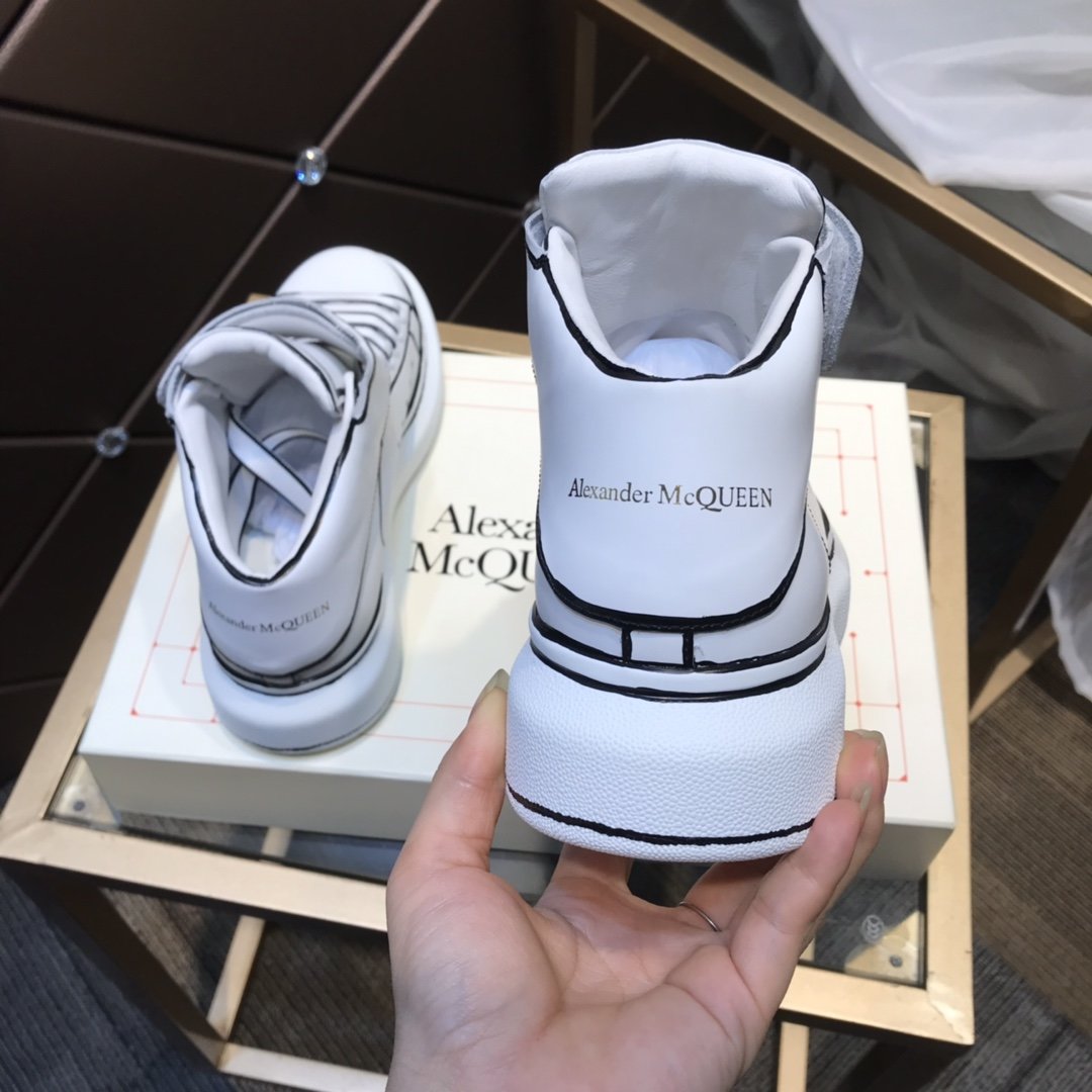 ALEXANDER MCQUEEN ALTA CON STRAPPO BIANCHE