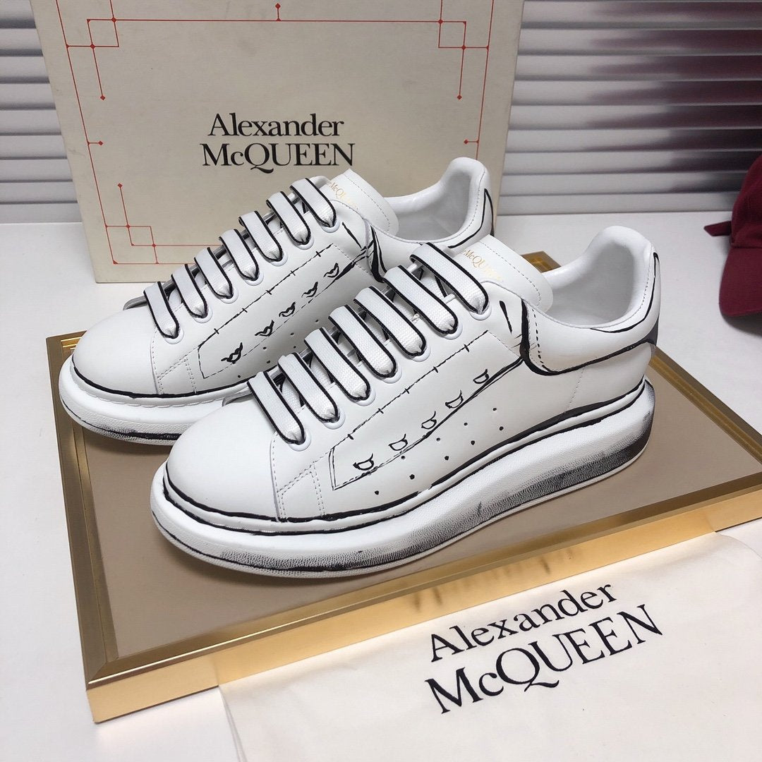 ALEXANDER MCQUEEN NERE E BIANCHE A STRISCE