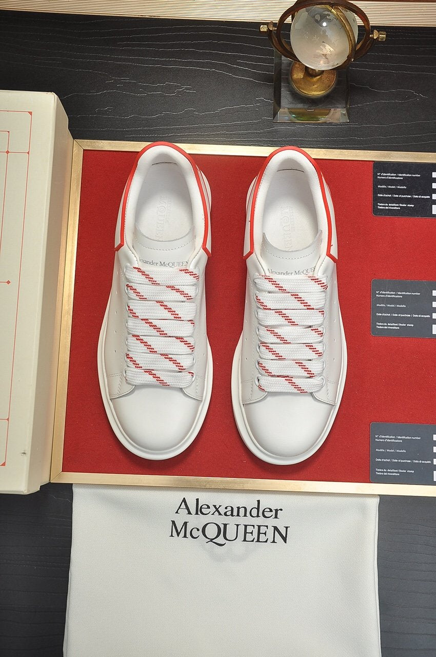 ALEXANDER MCQUEEN BIANCHE LACCI ROSSI