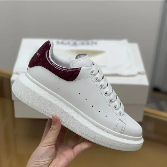 ALEXANDER MCQUEEN BIANCHE E BORDEAUX