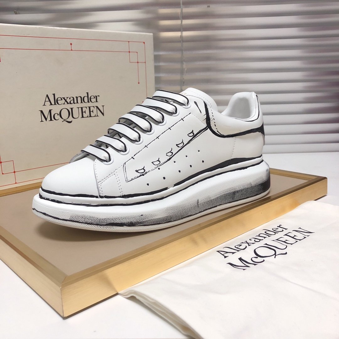 ALEXANDER MCQUEEN NERE E BIANCHE A STRISCE