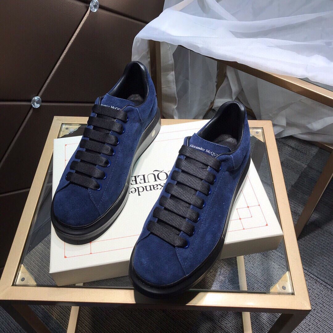 ALEXANDER MCQUEEN BLU CON LACCI NERI