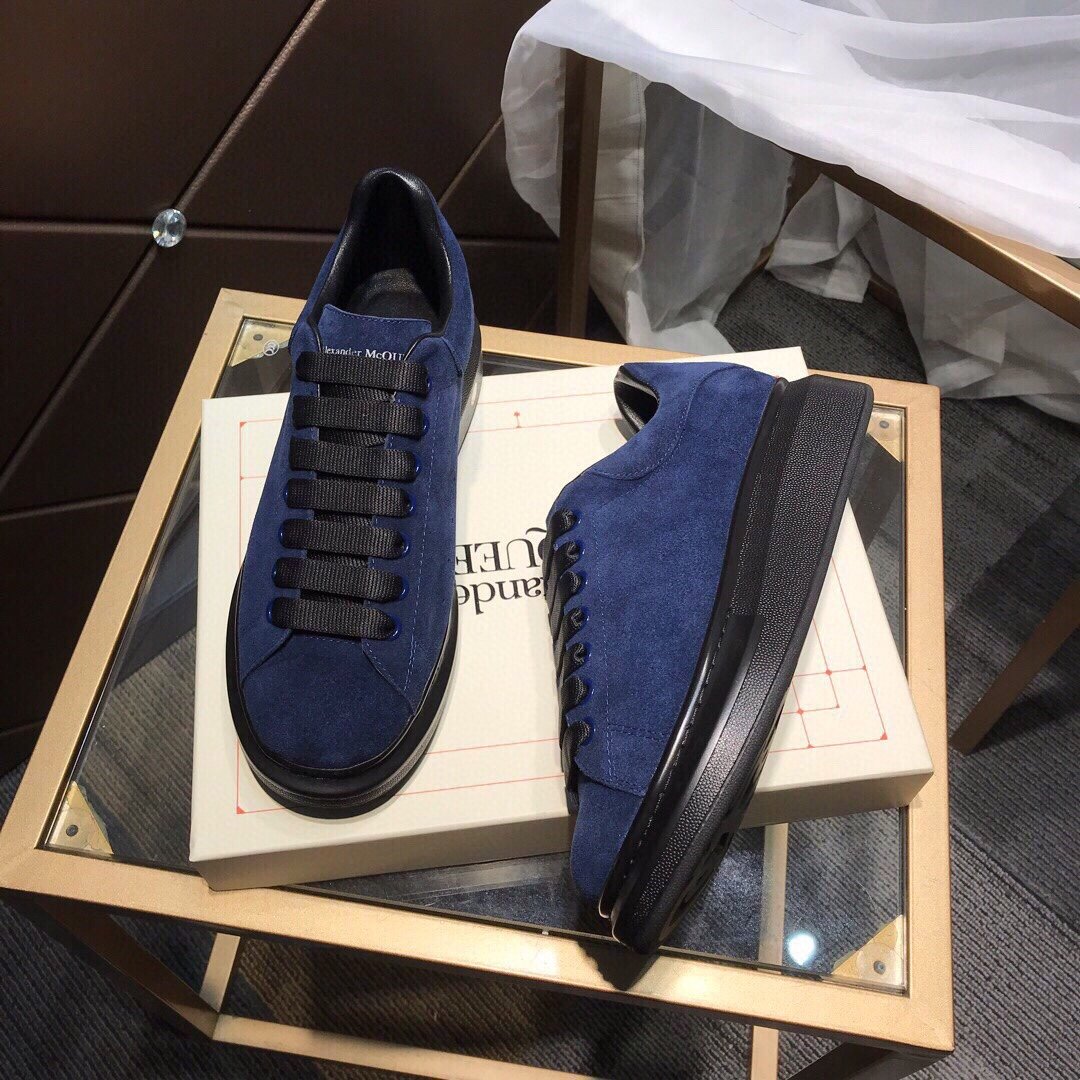 ALEXANDER MCQUEEN BLU CON LACCI NERI