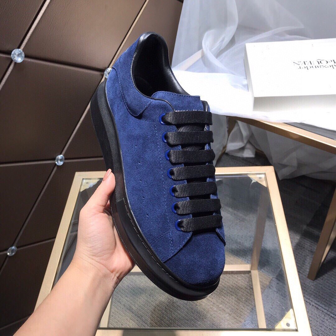 ALEXANDER MCQUEEN BLU CON LACCI NERI