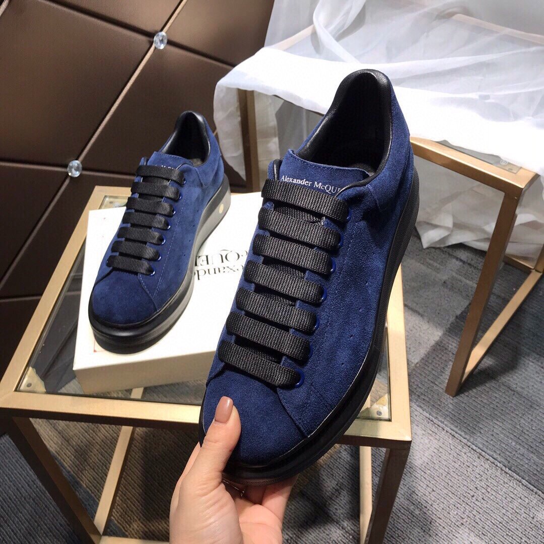 ALEXANDER MCQUEEN BLU CON LACCI NERI