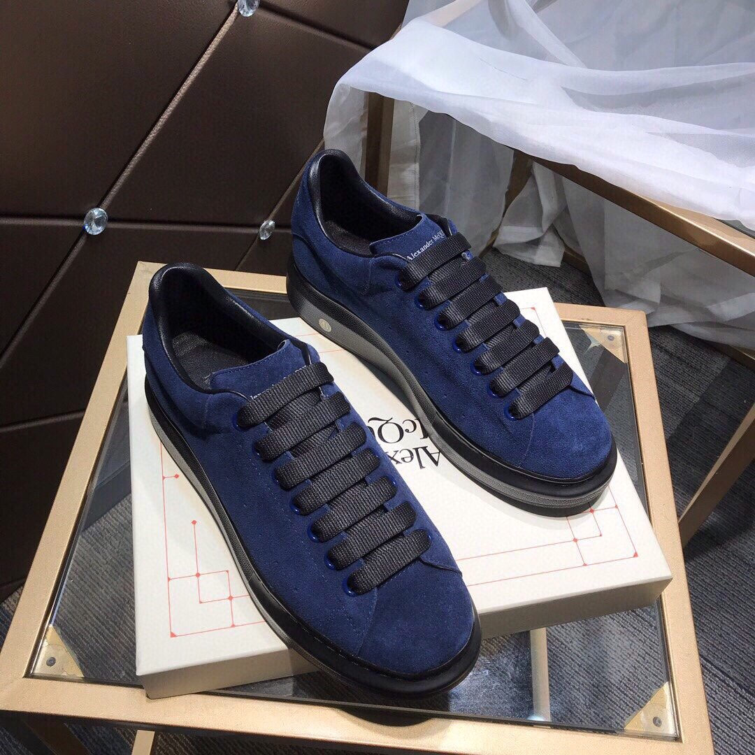 ALEXANDER MCQUEEN BLU CON LACCI NERI